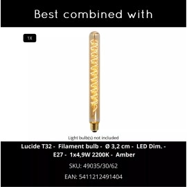 MAGIC stāvlampa Ø24 cm 1xE27 40 W melna (Lucide)