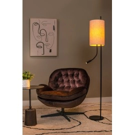 MAGIC stāvlampa Ø24 cm 1xE27 40 W ar lasāmo roku melna (Lucide)