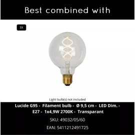 MAGIUS piekarama lampa 113x32 cm 3xE27 dabiska (Lucide)