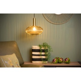 MALOTO piekaramā lampa 1x40W E27 dzintara tonī (Lucide)