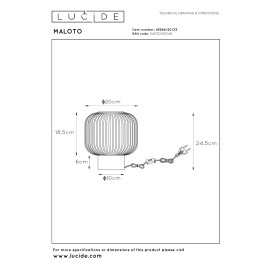 MALOTO Galda lampa Ø20cm 1x40W E27 zaļa (Lucide)