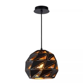 MALUNGA piekaramā lampa Ø25 E27 melna (Lucide)