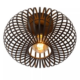 MANUELA Griestu lampa Ø39,5cm 1x60W E27 melna (Lucide)