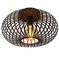 MANUELA Griestu lampa Ø39,5cm 1x60W E27 melna (Lucide)
