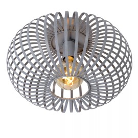 Griestu lampa MANUELA Ø39.5 1xE27 60W pelēka (Lucide)