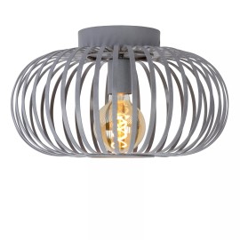 Griestu lampa MANUELA Ø39.5 1xE27 60W pelēka (Lucide)