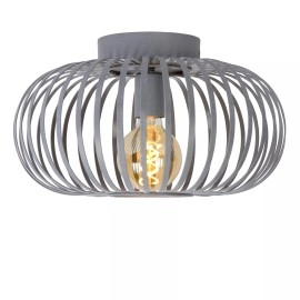 Griestu lampa MANUELA Ø39.5 1xE27 60W pelēka (Lucide)