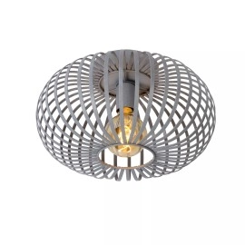 Griestu lampa MANUELA Ø39.5 1xE27 60W pelēka (Lucide)