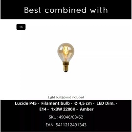 Sienas lampa MANUELA 1xE14 40W melna (Lucide)