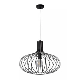 MANUELA piekaramā lampa Ø 50 cm 1xE27, melna (Lucide)
