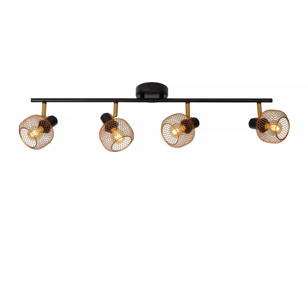 MAREN griestu prožektors 4xE14 matēta zelta / misiņa (Lucide)