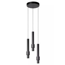 MARGARY piekaramā lampa Ø28 cm LED 3 x 4W 2700K melna (Lucide)