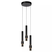 MARGARY piekaramā lampa Ø28 cm LED 3 x 4W 2700K melna (Lucide)
