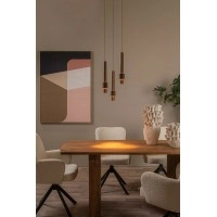 MARGARY piekaramā lampa Ø28 cm LED 3 x 4W 2700K kafijas krāsā (Lucide)