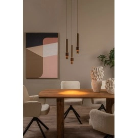 MARGARY piekaramā lampa Ø28 cm LED 3 x 4W 2700K kafijas krāsā (Lucide)