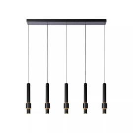MARGARY piekaramā lampa 103 cm LED 5 x 4,2W 2700K melna (Lucide)