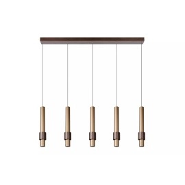 MARGARY piekaramā lampa 103 cm LED 5 x 4,2W 2700K kafijas krāsā (Lucide)
