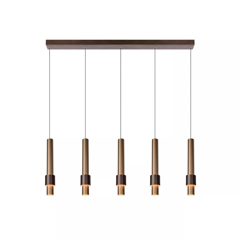 MARGARY piekaramā lampa 103 cm LED 5 x 4,2W 2700K kafijas krāsā (Lucide)