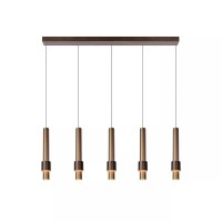 MARGARY piekaramā lampa 103 cm LED 5 x 4,2W 2700K kafijas krāsā (Lucide)