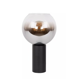 MARIUS galda lampa Ø 20 cm 1xE27 melna / dūmakaini pelēka (Lucide)