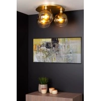 MARIUS griestu lampa Ø50 cm 3xE27 matēta zelta / misiņa (Lucide)