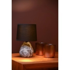 MARMO galda lampa Ø16 cm E14 melna (Lucide)