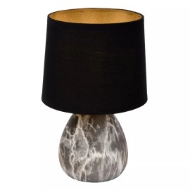 MARMO galda lampa Ø16 cm E14 melna (Lucide)