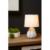 MARMO galda lampa Ø16 cm 1xE14 balta (Lucide)