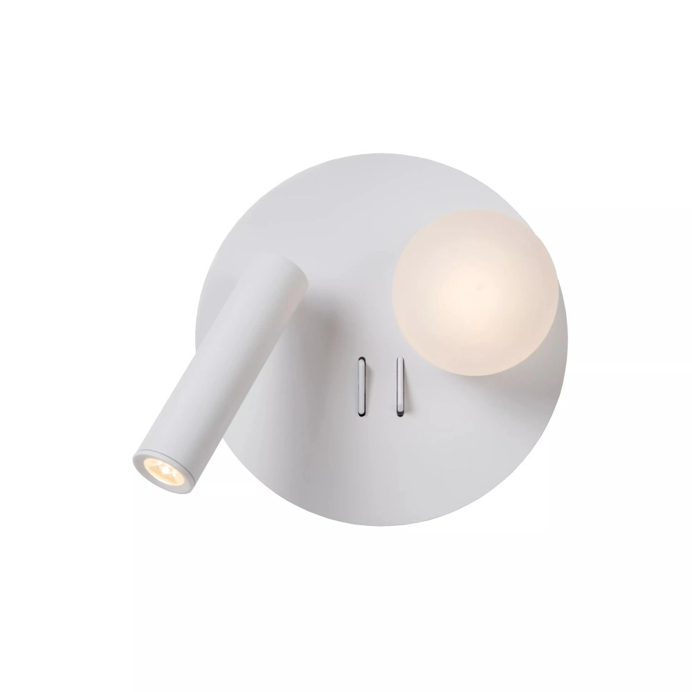 MATIZ LED gultas/sienas lampa Ø16,5 cm 3000K USB balta (Lucide)