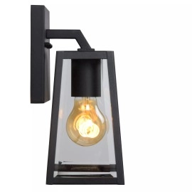 MATSLOT āra sienas lampa 1×40W E27 melna (Lucide)