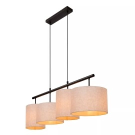 MAYA piekaramā lampa 4xE27 40 W krēmkrāsas (Lucide)