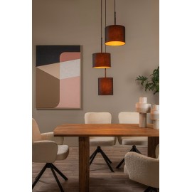 MAYA piekaramā lampa Ø46 cm 3xE27 melna (Lucide)