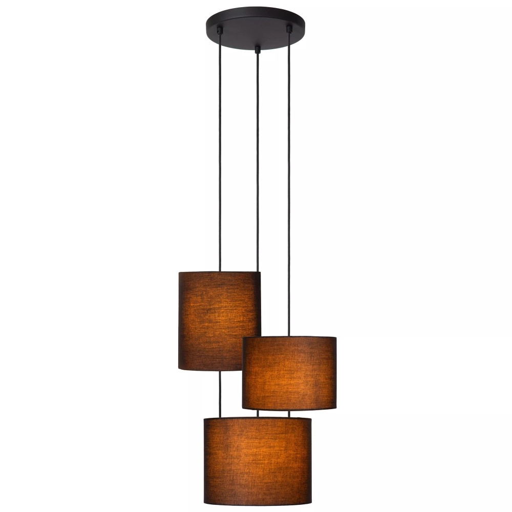 MAYA piekaramā lampa Ø46 cm 3xE27 melna (Lucide)