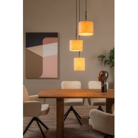 MAYA piekaramā lampa Ø 46 cm 3xE27, krēmkrāsas (Lucide)