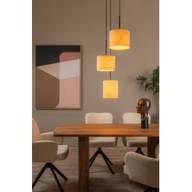 MAYA piekaramā lampa Ø 46 cm 3xE27, krēmkrāsas (Lucide)