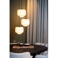 MEDINE piekaramā lampa Ø46 cm 3xE27 40 W opāla (Lucide)