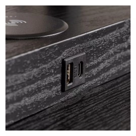 MENNO stāvlampa ar bezvadu uzlādi 1 x 60 W E27 melna (Lucide)