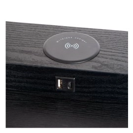 MENNO stāvlampa ar bezvadu uzlādi 1 x 60 W E27 melna (Lucide)