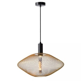 MESH piekaramā lampa Ø 45 cm 1xE27 matēta zelta / misiņa tonī (Lucide)