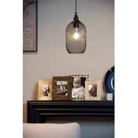 MESH piekaramā lampa Ø15 cm 1xE27 60 W melna (Lucide)