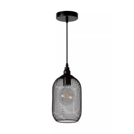 MESH piekaramā lampa Ø15 cm 1xE27 60 W melna (Lucide)