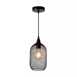 MESH piekaramā lampa Ø15 cm 1xE27 60 W melna (Lucide)