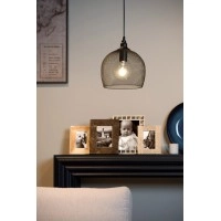 MESH piekaramā lampa Ø 22 cm 1xE27 melna (Lucide)