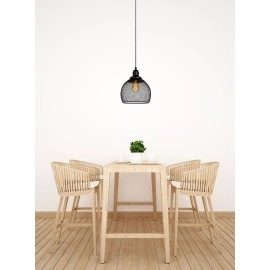 MESH piekaramā lampa Ø 22 cm 1xE27 melna (Lucide)