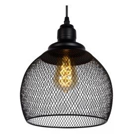 MESH piekaramā lampa Ø 22 cm 1xE27 melna (Lucide)