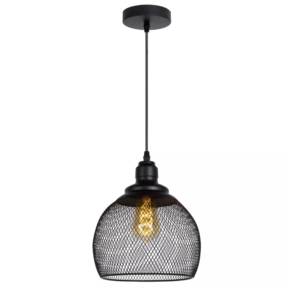 MESH piekaramā lampa Ø 22 cm 1xE27 melna (Lucide)