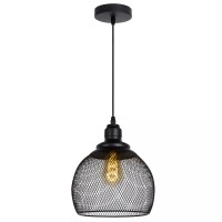 MESH piekaramā lampa Ø 22 cm 1xE27 melna (Lucide)