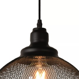 MESH piekaramā lampa Ø 28 cm 1xE27 melna (Lucide)