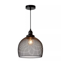 MESH piekaramā lampa Ø 28 cm 1xE27 melna (Lucide)