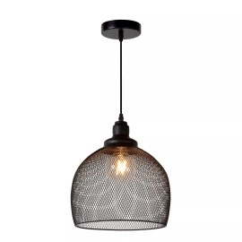MESH piekaramā lampa Ø 28 cm 1xE27 melna (Lucide)